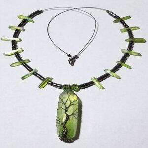 Green Angel Arura Quartz Necklace